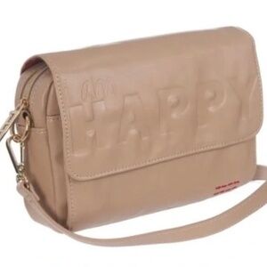 Peace Love World "I am Happy" Crossbody Shoulder Bag Purse
